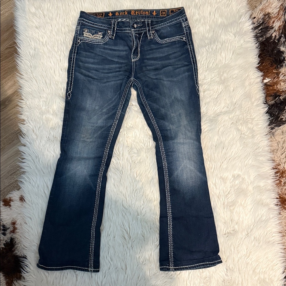 Rock Revival Dark Blue Denim Jeans